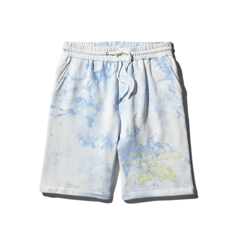 TIE DYE KNIT SHORTS (BLUE)