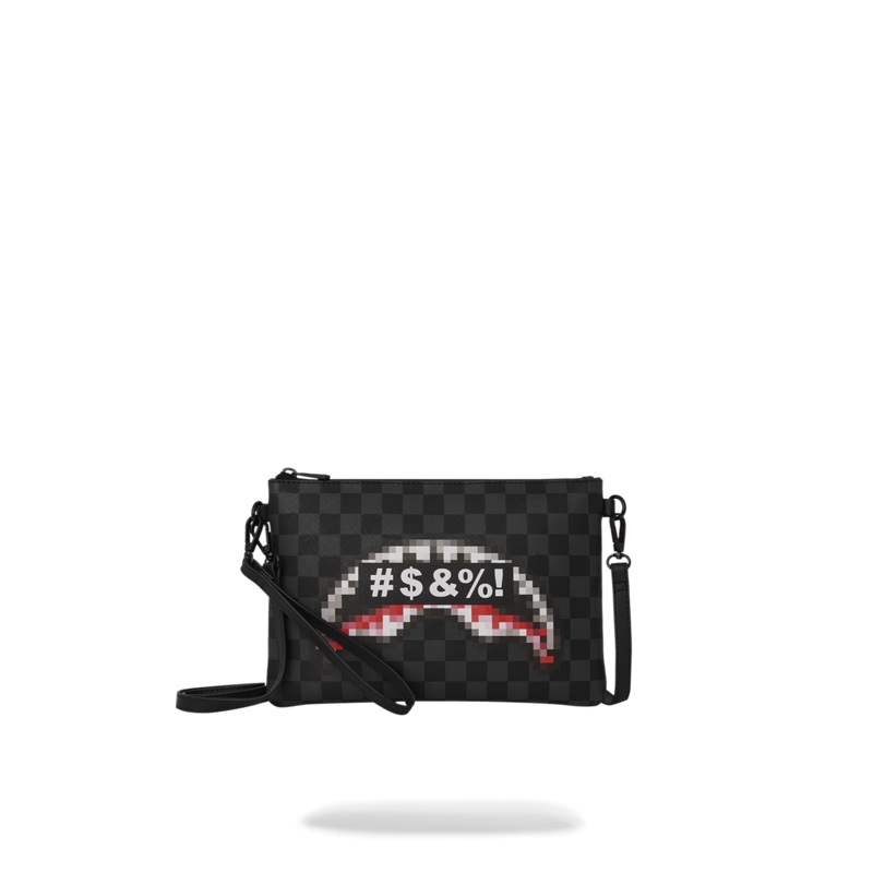 'WHAT THE BEEP' SHARK CROSSOVER CLUTCH