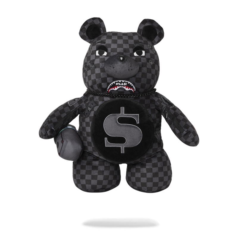 'WHAT THE BEEP' SHARK MONEYBEAR TEDDYBEAR BACKPACK