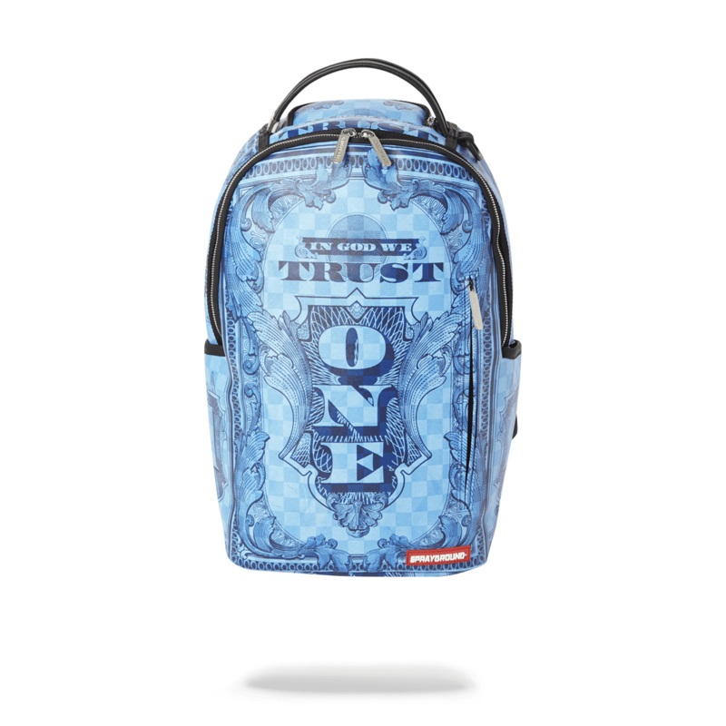 IN GOD WE TRUST BLUE BACKPACK (ONE OF ONE)