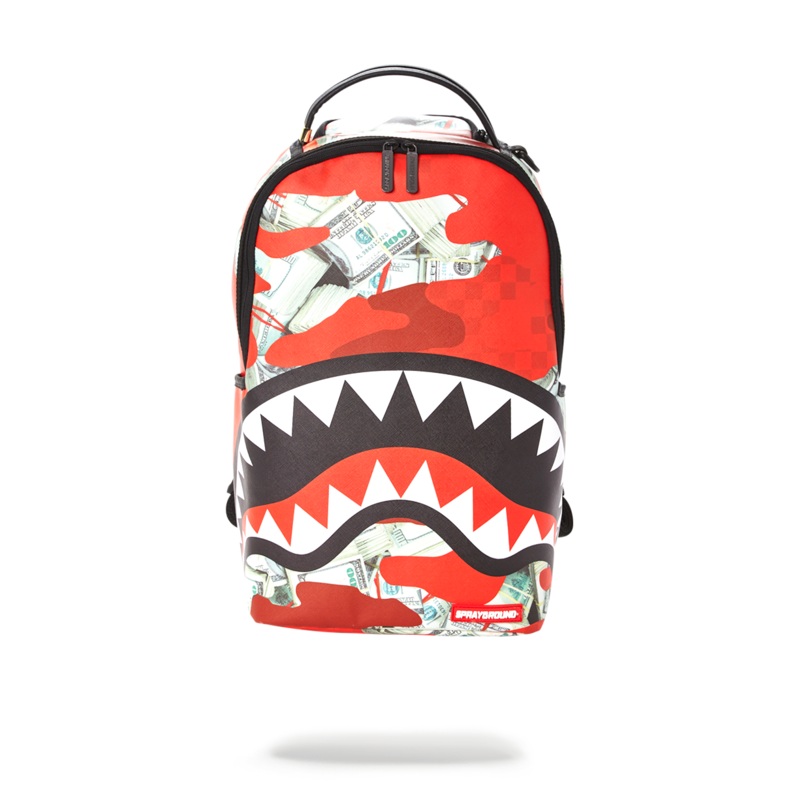 MONEY CAMO (RED) BACKPACK