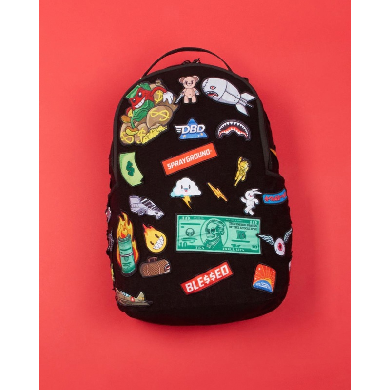 THE 32 REMOVABLE PATCHES VELCRO BACKPACK