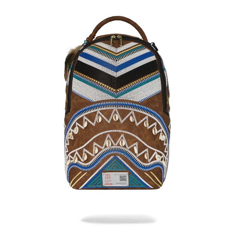 THE MET KUBA KINGDOM HEADDRESS BACKPACK