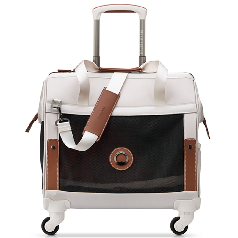 Chatelet Pet Carrier 4 Wheels Bag Angora