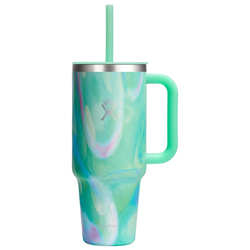 HYDRO FLASK 40 OZ ALL AROUND TRAVEL TUMBLER JELLY GREEN