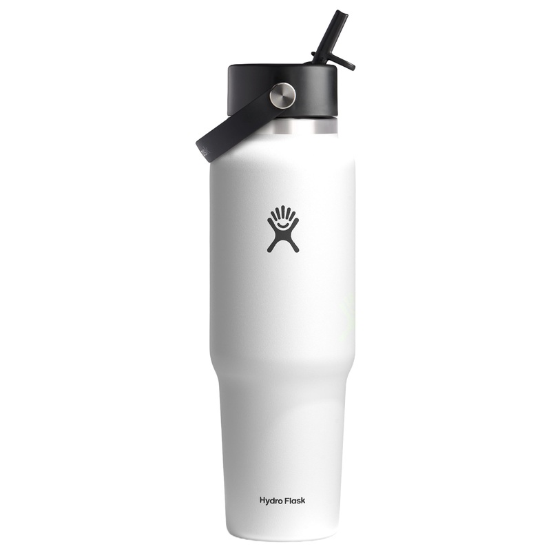 HYDRO FLASK 40 OZ TRAVEL BOTTLE WHITE