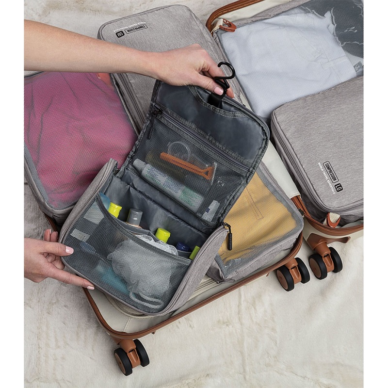 World Travel Essentials Hanging Toiletry Kit