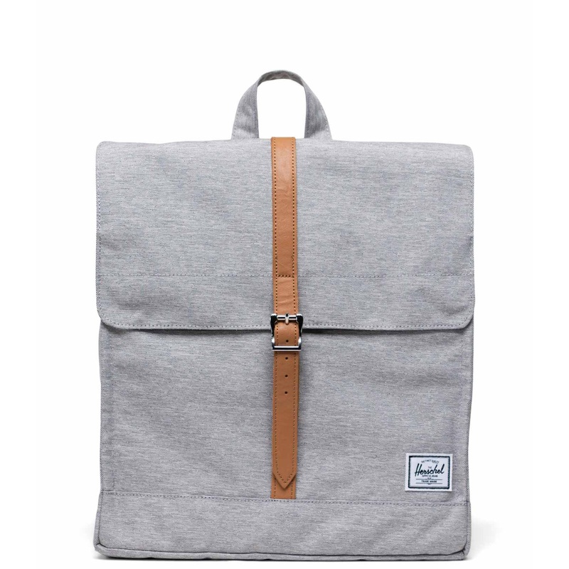 Herschel City Mid Light Grey Crosshatch/Natural Backpack