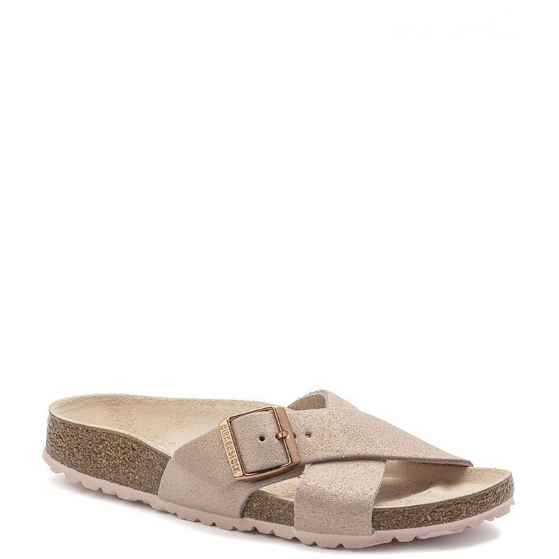 Siena Shimmering Leather Womens Light Rose