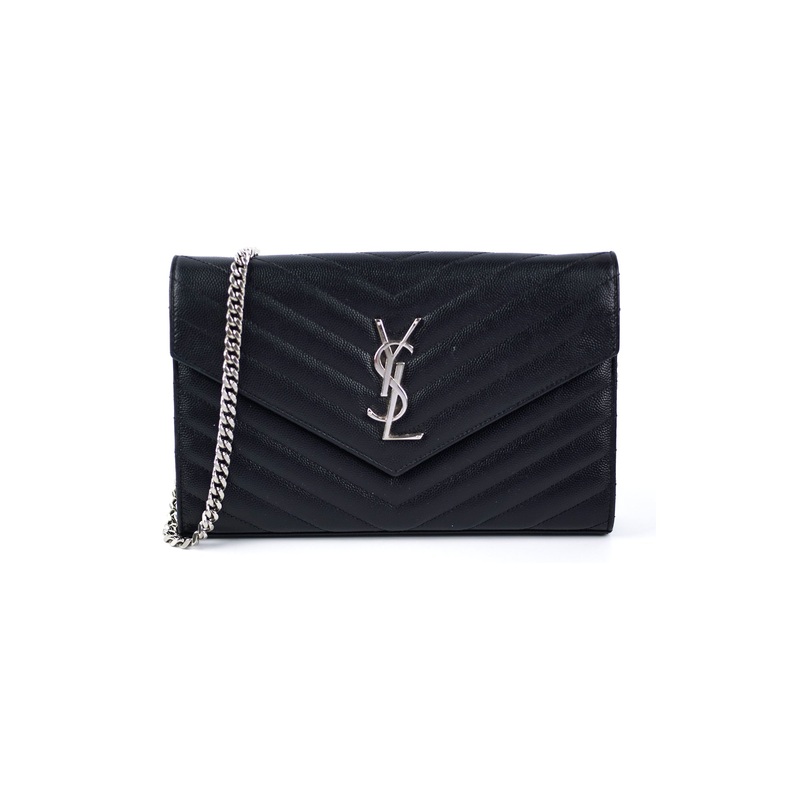Saint Laurent Envelope Black Crossbody Bag