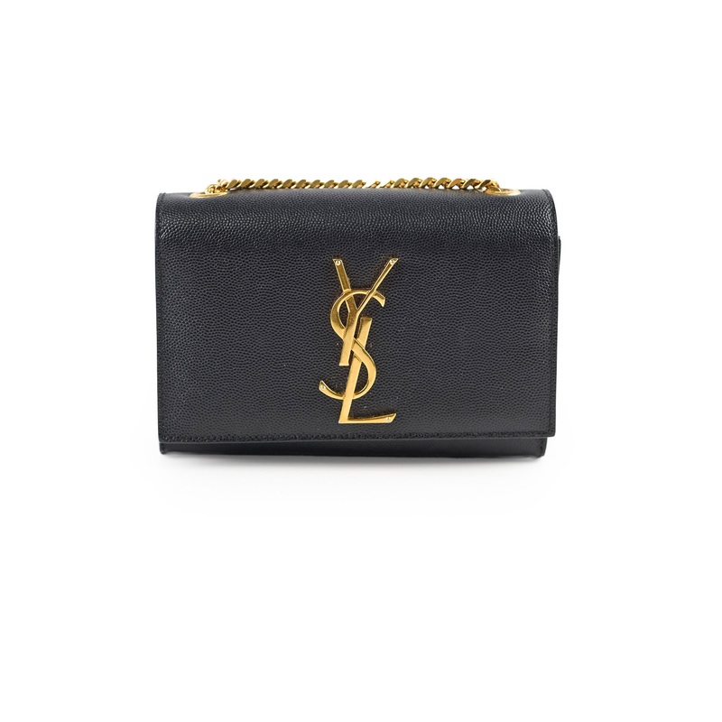 Saint Laurent Kate Small Black Grain