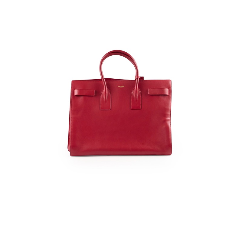 Saint Laurent Large Sac De Jour Red
