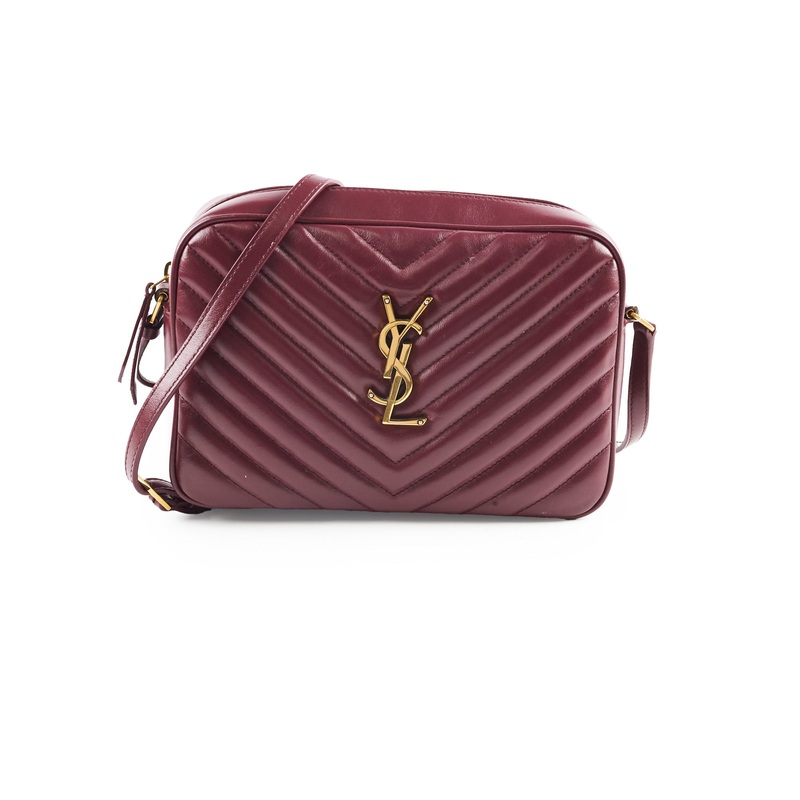 Saint Laurent Lou Camera Bag Burgundy