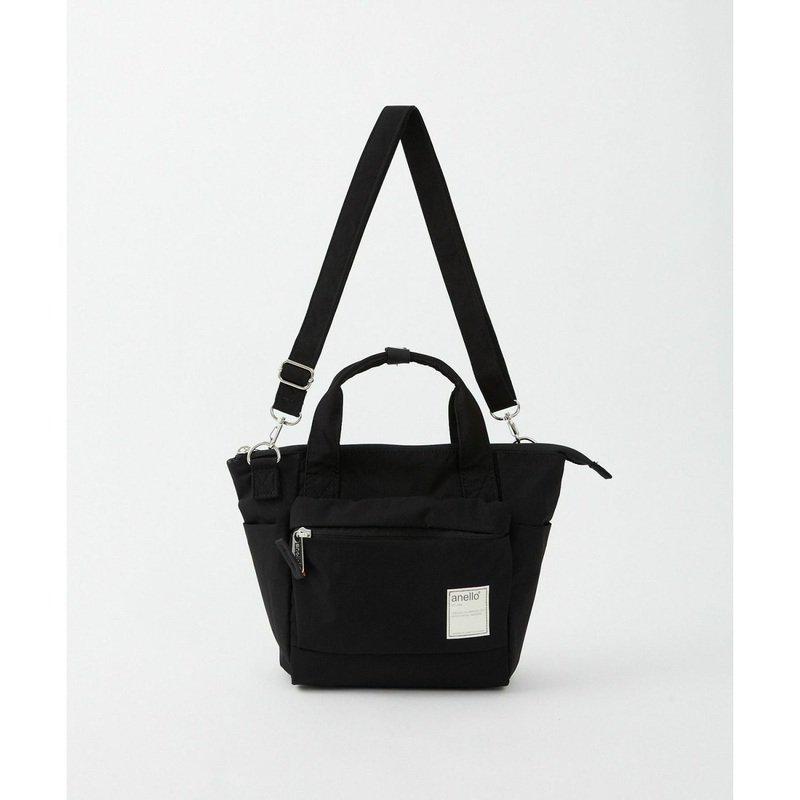 Anello Circle 2Way Mini Tote Bag (Black)