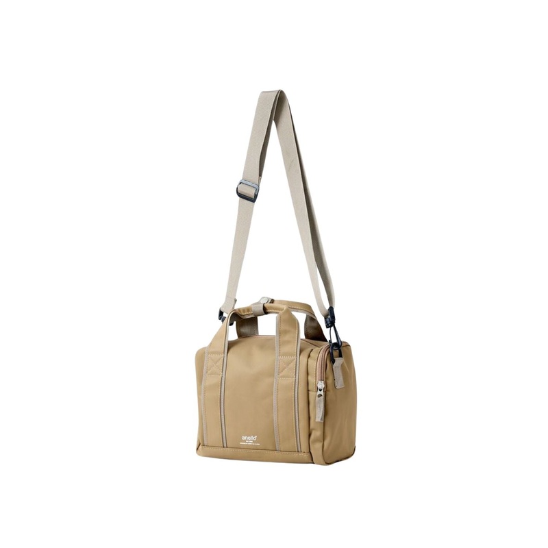 Anello Cube 2Way Mini Boston Bag (Beige)