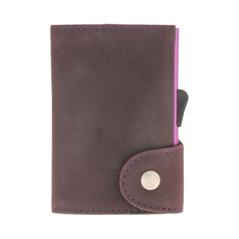 C-Secure Italian Leather Wallet (Cardunale/Purple)