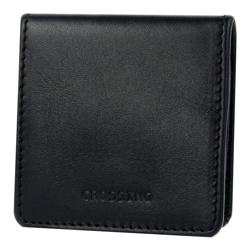 Crossing Vintage Leather Coin Pouch - Black