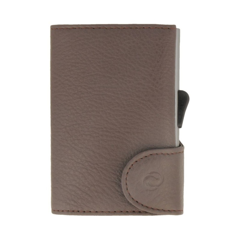 C-Secure Italian Leather Wallet (Testa Di Moro D32444/Grey)