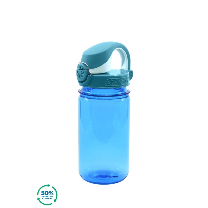 Nalgene 12oz On-The-Fly (OTF) Kids Sustain Water Bottle - Slate with Glacial