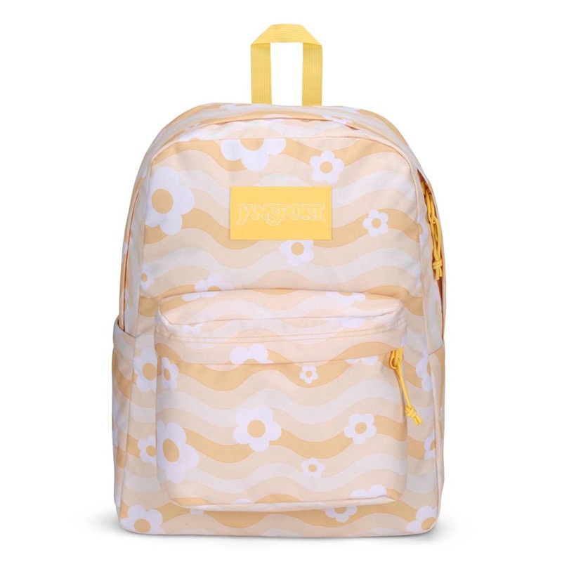 Jansport Superbreak Plus Backpack - Flower Power Yellow