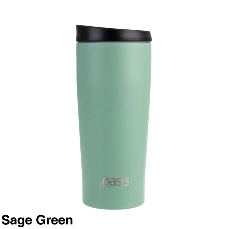Oasis Stainless Steel Insulated Leakproof Travel Mug 600ml - Sage Green