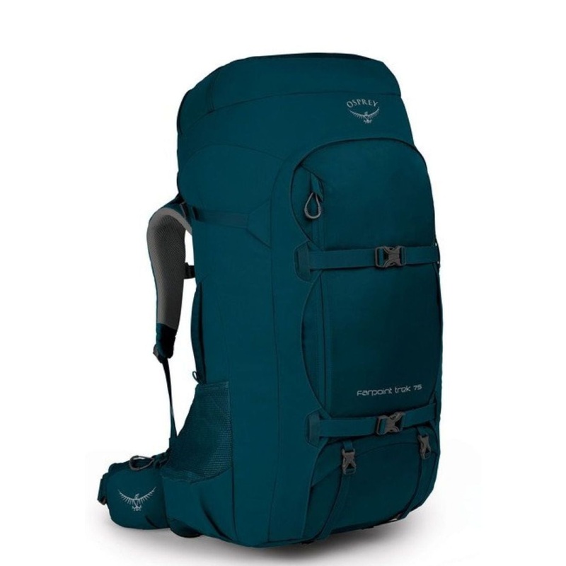 Osprey Farpoint Trek Pack 75 Backpack - Men's Travel Pack - Backpacking (Petrol Blue)