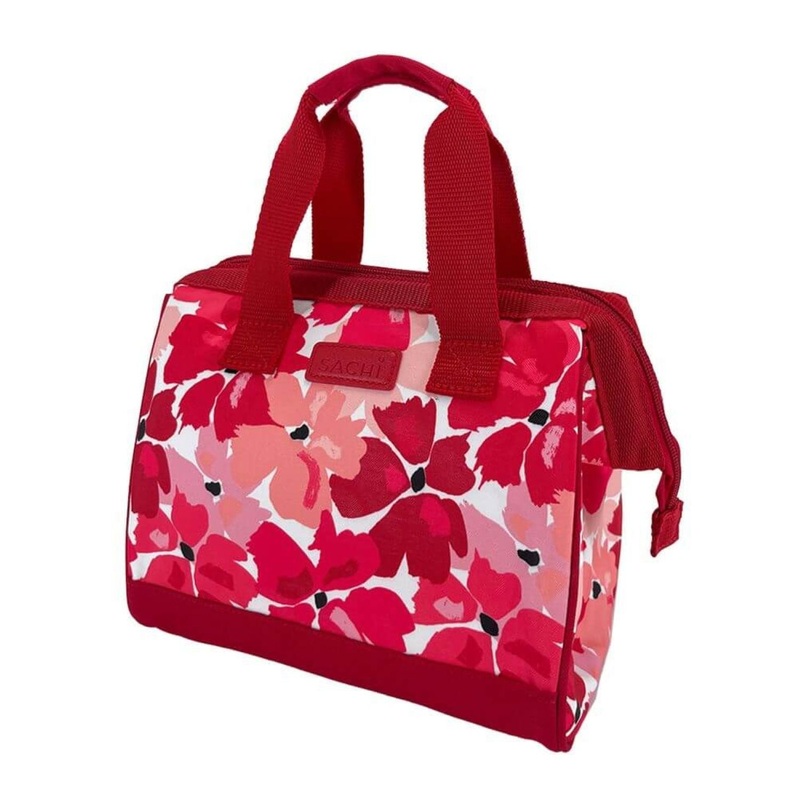 SACHI Insulated Lunch Bag - Red Poppies