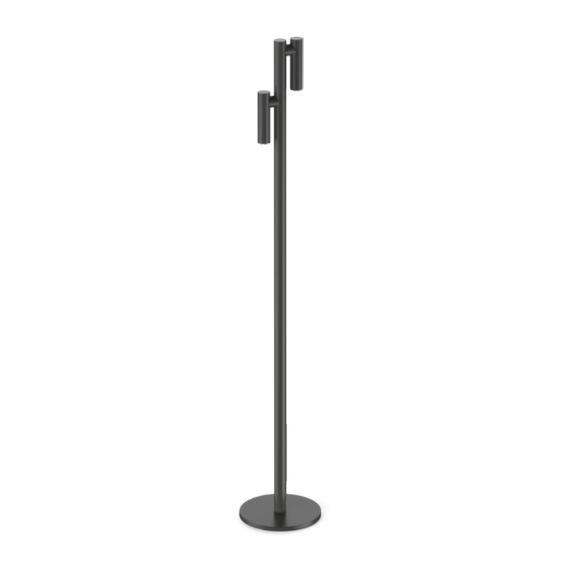 Ubiqua Zoom Twin Floor With 140/256 Lumens - 2.2W 3.7V Power (Black)