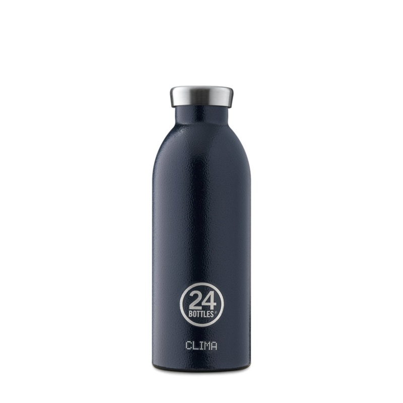 24 Bottles Clima 500ML Insulated Water Bottle - Rustic Deep Blue