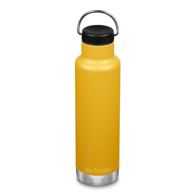 Klean Kanteen Insulated Classic 20oz Water Bottle (with Loop Cap) (Marigold)