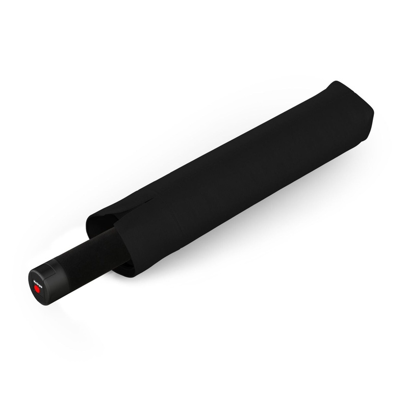 Knirps U.090 Ultralight XXL Manual Compact (UV Protection) - Black / Rose Inner Coating