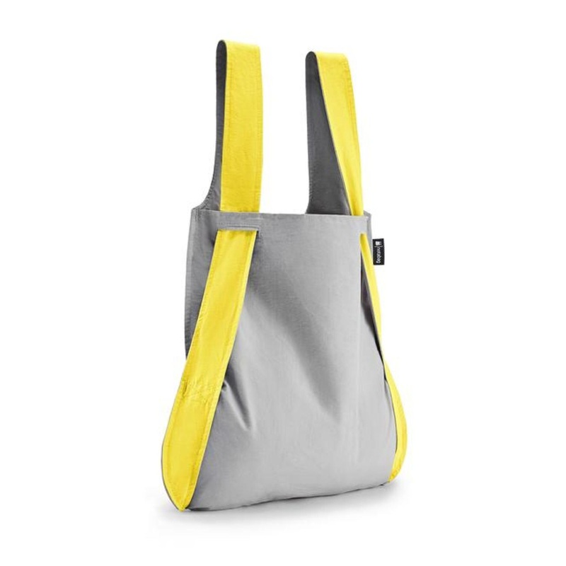 Notabag Original Convertible Tote Backpack - Yellow / Grey