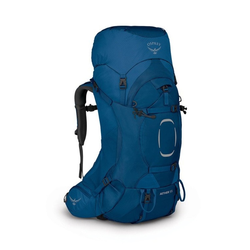 Osprey Aether 55 - Men's Backpacking L/XL (Deep Water Blue)