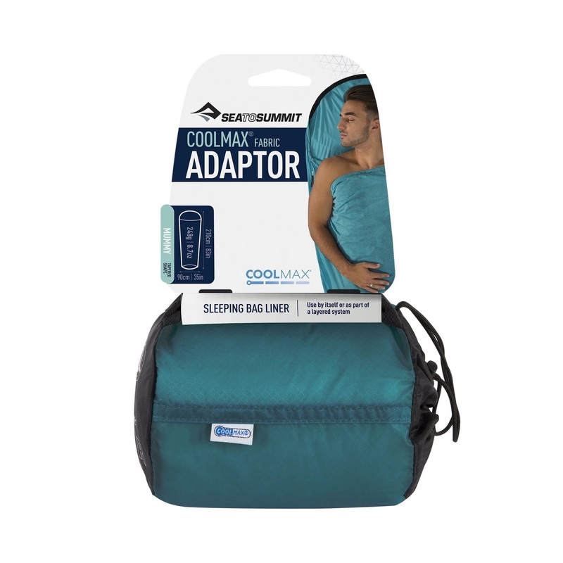 Sea To Summit Adaptor Coolmax Mummy Liner (Aqua)