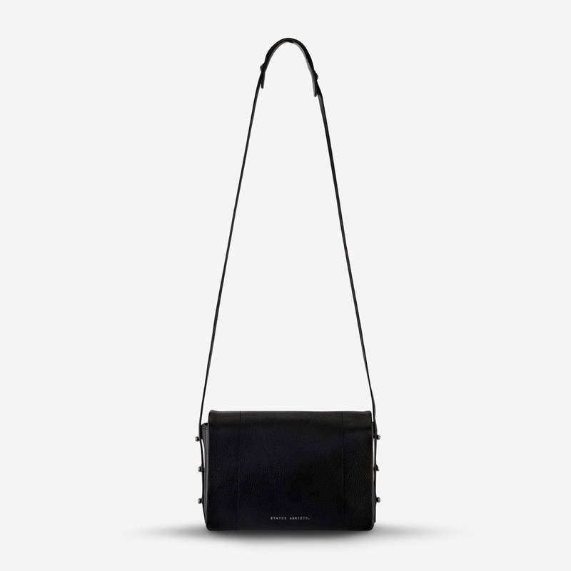 Status Anxiety Succumb Italian Leather Crossbody - Black