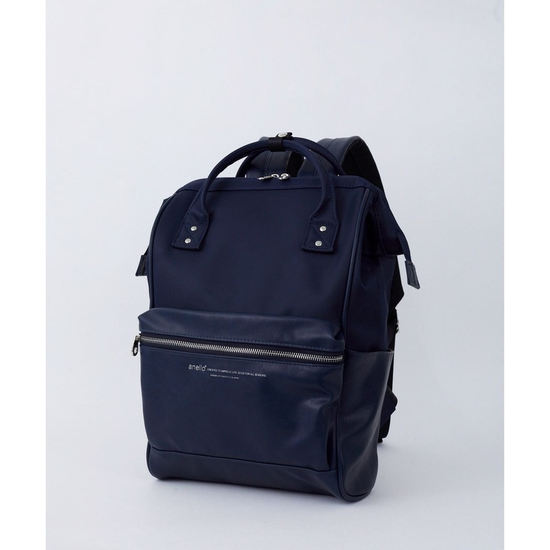 Anello New Premium Kuchigane Backpack Slim R (Navy)