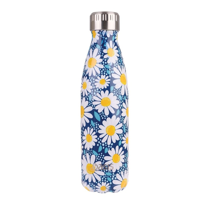 Oasis Stainless Steel Insulated Water Bottle 500ML - Summer Daisy