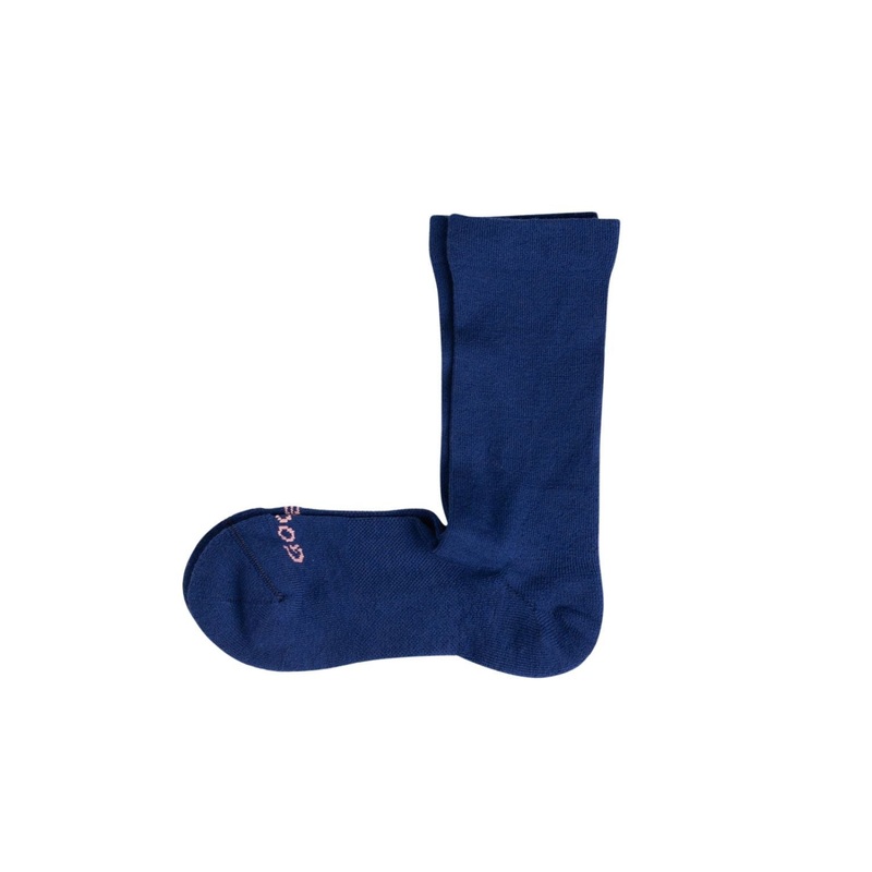 Paire Merino Wool-Blend Loose Top Calf Sock (Stormy Blue) - M