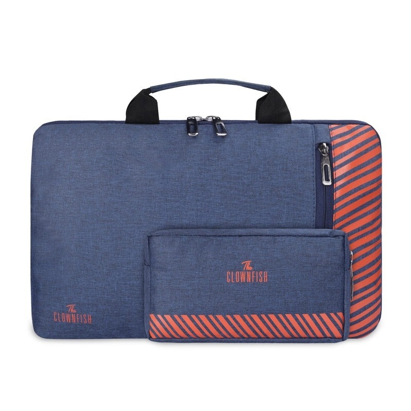 Combo: Rex Series Laptop Sleeve & Scholar Series Pouch | 15.6 inch | Blue