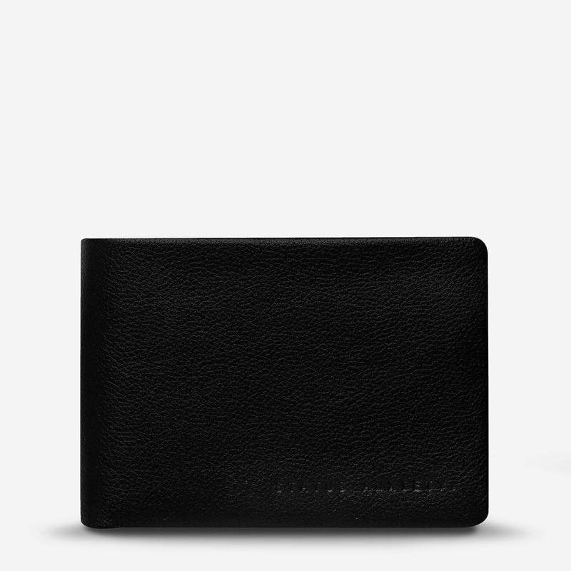 Status Anxiety Jonah Italian Leather Wallet - Black
