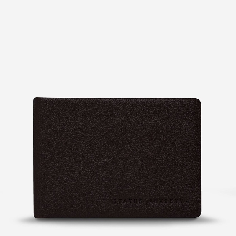Status Anxiety Jonah Italian Leather Wallet - Chocolate