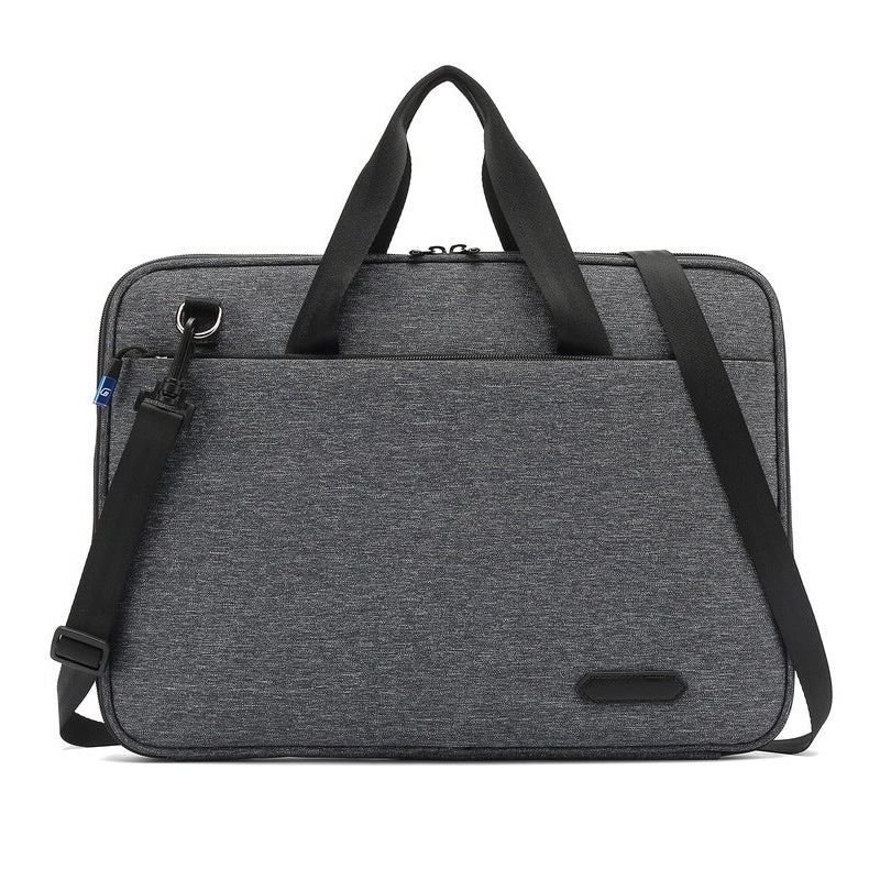 THE CLOWNFISH CoolBELL Water Resistant Nylon Unisex 15.6 inch Laptop Messenger Bag Briefcase Handbag (Grey)