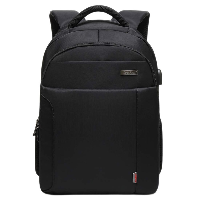 CoolBELL Water Resistant 15.6" Laptop Backpack - USB Charging, Ergonomic Design | 21L Capacity | Black