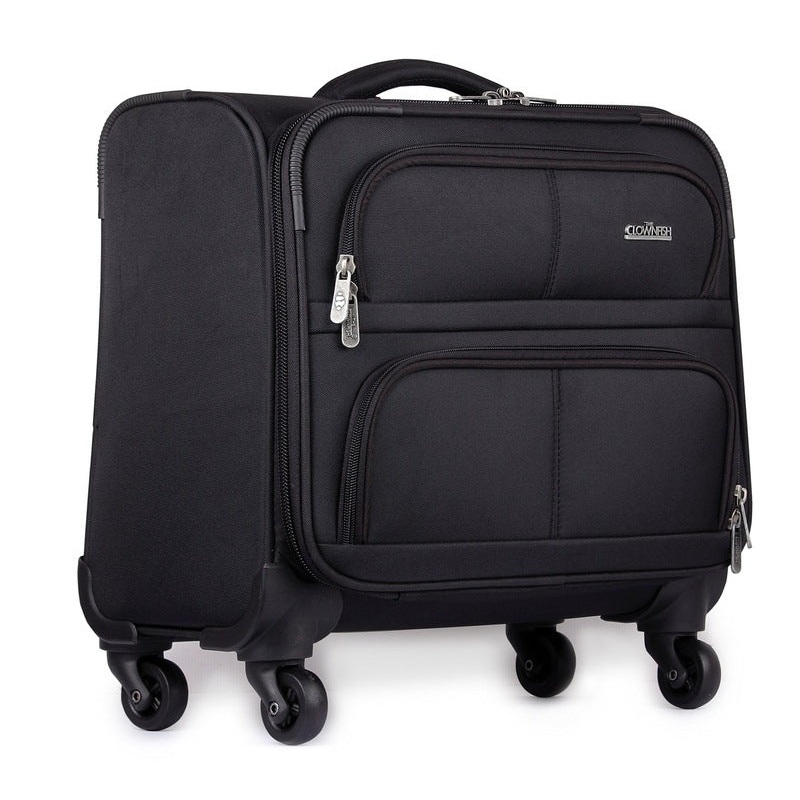THE CLOWNFISH Drifter 44 Litre Laptop Roller Case - Durable & Stylish | 15.6" Laptop Compartment | Black