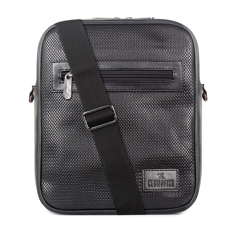THE CLOWNFISH Penelope Faux Leather Sling Cross Body Bag | Business & Travel Use | 6L Capacity | Dark Brown