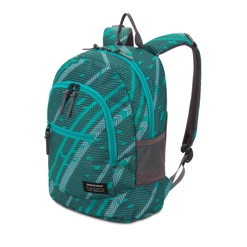 SWISSGEAR 2821 Laptop Backpack in Green/Grey Track