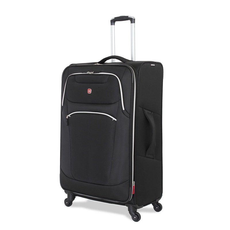 SWISSGEAR 6133 Large Checked Spinner in Black