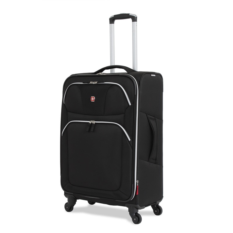SWISSGEAR 6133 Medium Checked Spinner in Black