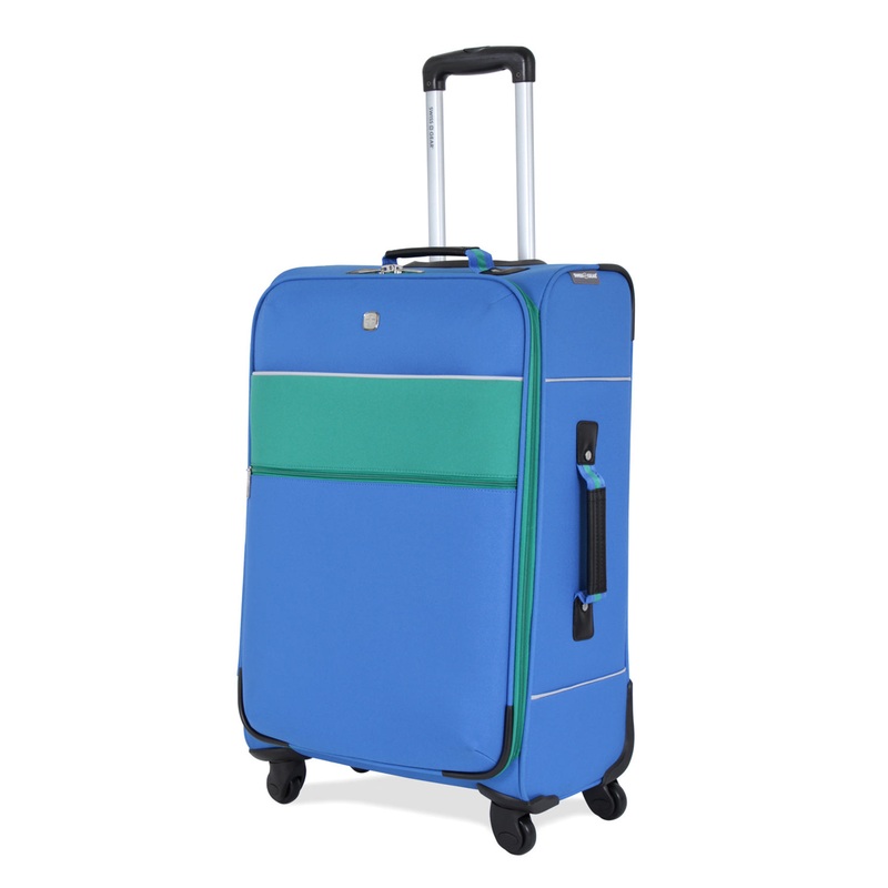 SWISSGEAR 6186 Medium Checked Spinner in Blue/Green
