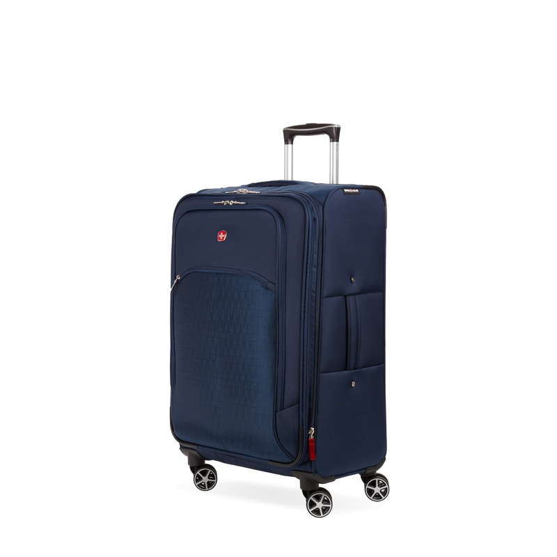 SWISSGEAR 6386 Medium Checked Spinner in Navy